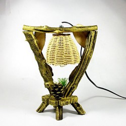 Creative Personality Is Novel Furnishing Articles Gifts Vintage Wooden Desk Lamp Led Light