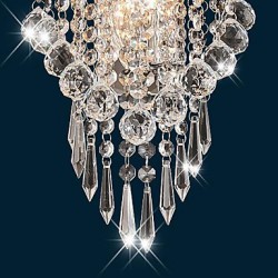 Crystal Flush Mount wall Lights,Modern/Contemporary E12/E14 Metal