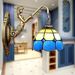 E27 220V 35*22CM 5-10㎡ Europe Type Restoring Ancient Ways Wall Lamp Creative Mediterranean Glass Led Lights