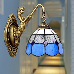 E27 220V 35*22CM 5-10㎡ Europe Type Restoring Ancient Ways Wall Lamp Creative Mediterranean Glass Led Lights