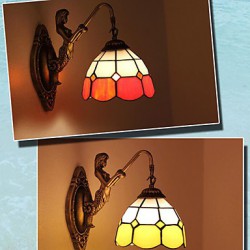 E27 220V 35*22CM 5-10㎡ Europe Type Restoring Ancient Ways Wall Lamp Creative Mediterranean Glass Led Lights