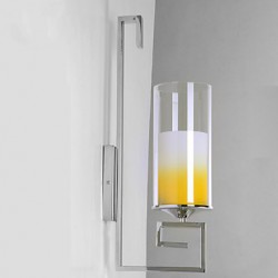 Modern Glass Dining Room Wall Lights, Simple Kitchen Wall Lamps Bar Cafe Hallway Balcony Wall Lamp