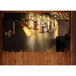 American Village Loft Industrial Edison Style Vintage Wall Light Lamp, Retro Water Pipe Lamp Wall Sconce -FJ-DB2-013A0