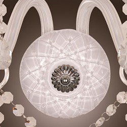 Crystal Wall Light with 2 Lights in Candle Bulb