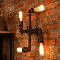 Retro Bar Iron Wall Sconces Mini Style Rustic/Lodge Metal