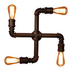 Retro Bar Iron Wall Sconces Mini Style Rustic/Lodge Metal