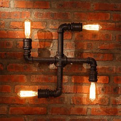 Retro Bar Iron Wall Sconces Mini Style Rustic/Lodge Metal