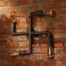 Retro Bar Iron Wall Sconces Mini Style Rustic/Lodge Metal