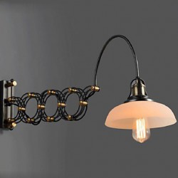 Vintage Industrial American Country Restaurant Bedroom Study Creative Staircase Aisle Lamp Telescopic Iron Wall Lamps