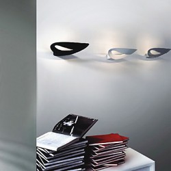 Artistic LED Wall Light with 1 Light in Black