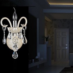 Crystal Wall Sconces , Modern/Contemporary E12/E14 Crystal