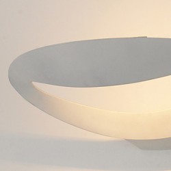 Artistic LED Wall Light with 1 Light in White