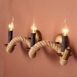 Mini Style Wall Sconces , Country E12/E14 Metal