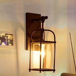 Creative Industrial Look Lamps North America Style Wall Lamps with Edison Flute Bulb Inside Bar Decoration Lights