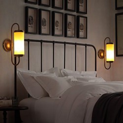 E27 34*15CM 10-15㎡Contracted And Contemporary American Country Restoring Ancient Ways Candlestick Wall Lamp Led Lights