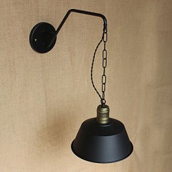 Simple And Creative Personality Wall Lamp Industry Chain American Retro Iron Aisle Bedroom Bedside Wall Lamp