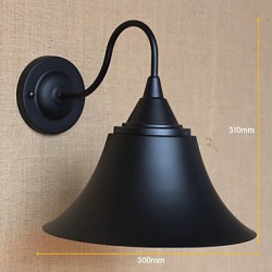 American Country Creative Personality Simple Clothing Store Iron Black Horn Decorative Wall Lamp