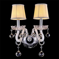 Crystal/Mini Style Wall Sconces/Candle Wall Lights , Modern/Contemporary E12/E14 Glass