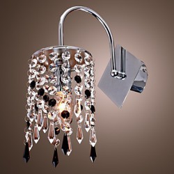 Wall Light with Elegant Crystal Drop