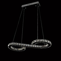 24W Modern/Contemporary Crystal / LED Chrome Metal Pendant Lights Living Room / Dining Room