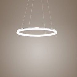 Modern Design Pendant Lights/20W High Quality LED Acrylic Single Ring/Fit for Living Room, Dining Room,Study Room/Office