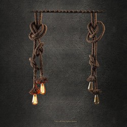 Pendant Lights Bulb Included 2 Lights Industrial wind restoring ancient ways is the cafe bar counter creative droplight