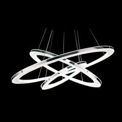 Modern Pendant Lights LED 3 Rings Pendant Lamp for Living Room / Bedroom / Study Room/Office Acrylic