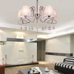 Max 40W Modern/Contemporary Crystal Electroplated Chandeliers Living Room / Study Room/Office