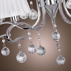 Max 40W Modern/Contemporary Crystal Electroplated Chandeliers Living Room / Study Room/Office