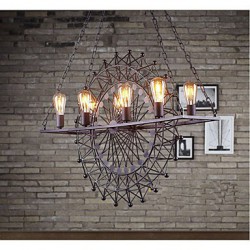 The Skyscraper Wheel Pendant Lamp Industrial Style Restaurant