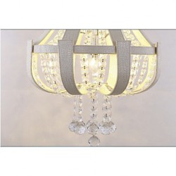 Post Modern Luxury Leather Crystal Creative Lron Chandelier