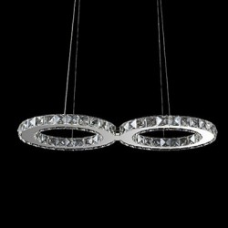 20 W Modern/Contemporary Crystal / LED Chrome Metal Pendant Lights Bedroom / Dining Room / Study Room/Office