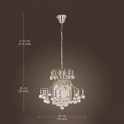 Pendant Light Luxury Modern Crystal Living 6 Lights