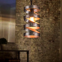 Pendant, 1 Light, Vintage Minimalist Iron Painting