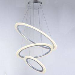 LED Acrylic Pendant Lights Lamps Chandeliers Ceiling Lighting with DIY 3 Rings406080 60W AC100 to 240V CE FCC ROHS