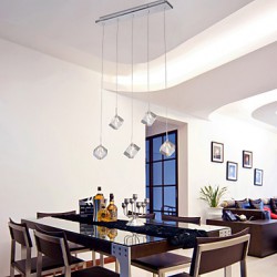 Max 10W Modern/Contemporary / Island Crystal Chrome Pendant Lights Dining Room / Kitchen