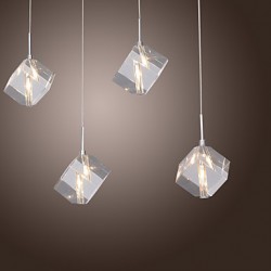 Max 10W Modern/Contemporary / Island Crystal Chrome Pendant Lights Dining Room / Kitchen