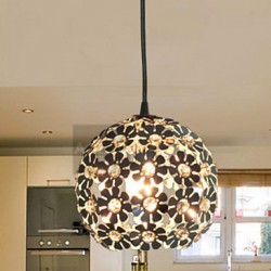 Max 40W Modern/Contemporary / Globe Crystal / Mini Style Electroplated Pendant Lights Bedroom / Dining Room