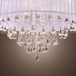 Max 20W Modern/Contemporary / Drum Crystal Electroplated Pendant Lights Living Room / Bedroom / Dining Room