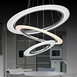 3 Ring DIY Shape LED Acrylic Pendant Lights Ceiling Lamps Chandeliers Fixtures with 50W CE FCC ROHS