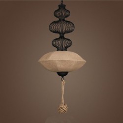 Nordic Retro Industrial Hemp Creative Birdcage Lamps