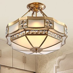 36 Traditional/Classic / Rustic/Lodge LED / Bulb Included Brass Metal Pendant Lights Living Room / Bedroom / Dining Room