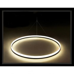 Modern Hanging White Roun 48W LED Pendant Light For Dining Room