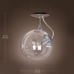 Max 60W Modern/Contemporary / Globe Mini Style Anodized Pendant Lights Living Room / Bedroom / Dining Room / Kitchen