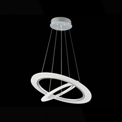 Modern LED Pendant Light Ceiling Hanging Chandeliers Lamp Fixtures with 2 ring 4060 CE FCC ROHS