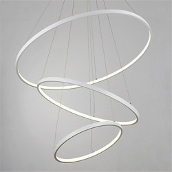 Modern Design/90W LED Pendant Light Three Rings /Fit for Showroom,Living Room, Dining Room,Study Room/Office, Game Room