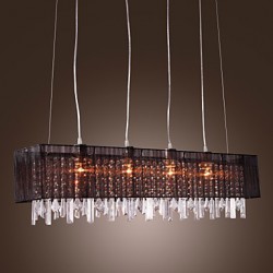 Max 60W Modern/Contemporary / Island Crystal Others Metal Pendant Lights Dining Room