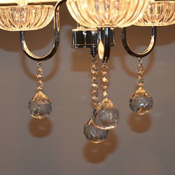 Max 60W Modern/Contemporary Crystal Electroplated Chandeliers Living Room / Bedroom / Dining Room