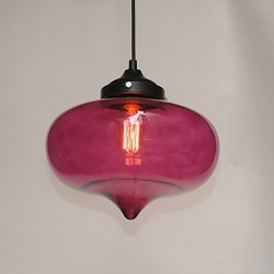 Bubble Design Pendant, 1 Light with Transparent Shade