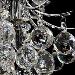 Max 60W Modern/Contemporary Crystal Chrome Chandeliers / Pendant Lights Living Room / Bedroom